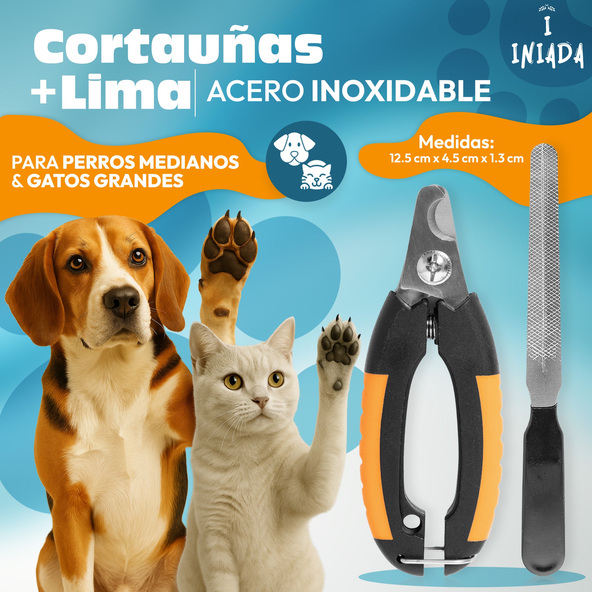 ✂️ CORTAUÑAS MASCOTAS MEDIANAS Y PEQUEÑAS