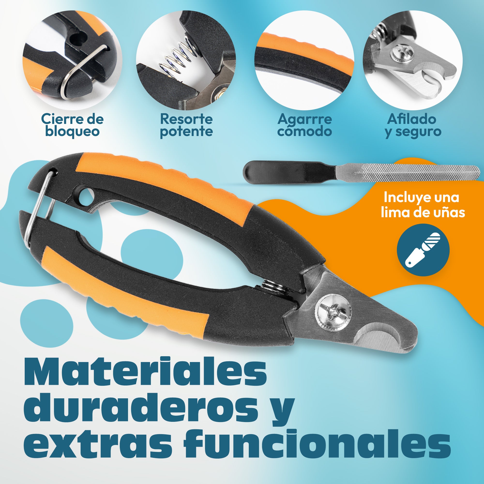 ✂️ CORTAUÑAS MASCOTAS MEDIANAS Y PEQUEÑAS